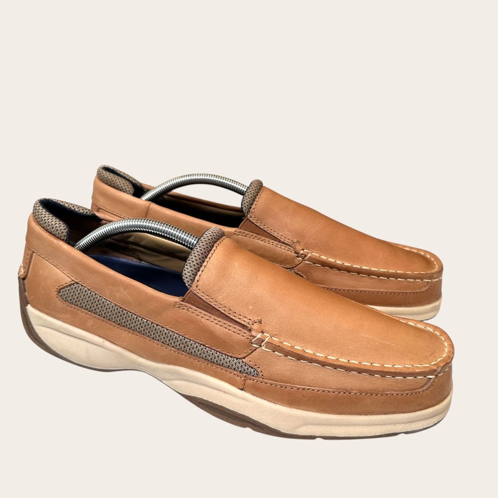 Sperry Top-Sider Wave Driver Loafer Mens 11.5 Wide Tan Leather Slip On STS22540